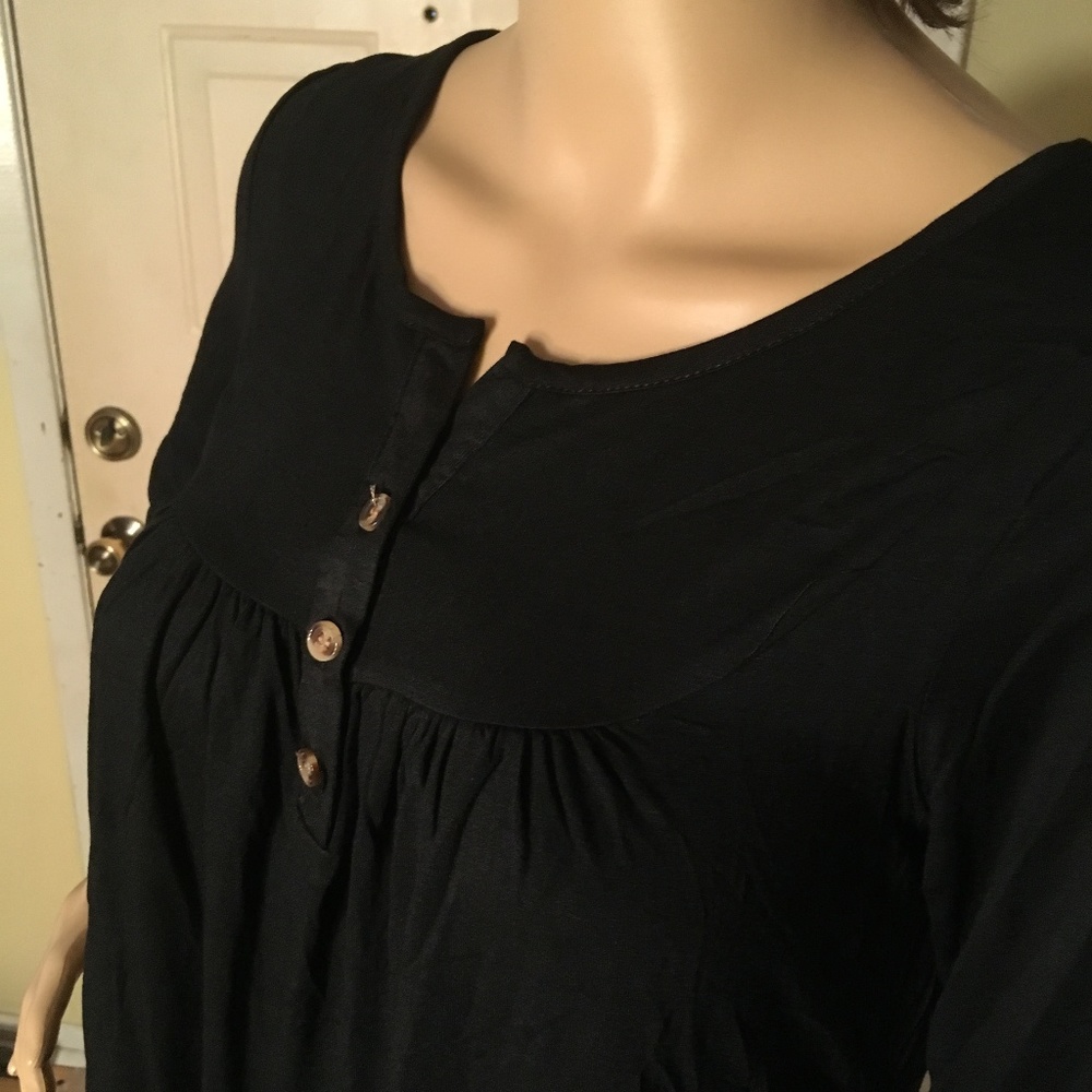 NIB Leo Rosi Jane Black Casual Tunic size small - Picture 6 of 6